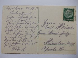 Lipiany, Lippehne, street, myśliborska gate, 1934