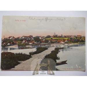 Czelin, Zellin k. Gryfino, panorama, 1909