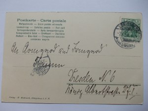 Chojna, Konigsberg, street, 1908