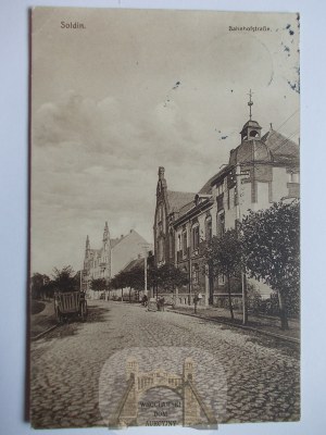 Mysliborz, Soldin, Dworcowa Street, 1910