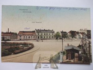 Debno, Neudamm, Dworcowa Street, 1915