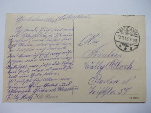 Debno, Neudamm, Dworcowa Street, 1915