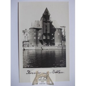 Gdańsk, Danzig, Żuraw, fotograficzna 1929