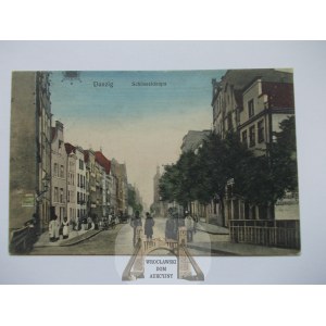 Gdańsk, Danzig, ulica Łagiewniki 1914