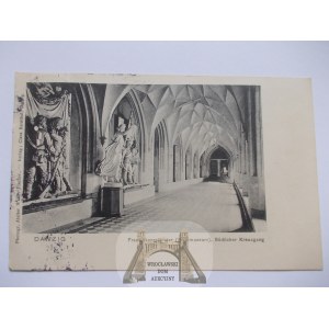 Gdańsk, Danzig, klasztor Franciszkanów, muzeum, korytarz południowy 1913