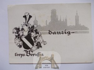 Gdansk, Danzig, Borussia student corporation, studentika ca. 1925
