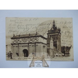 Gdańsk, Danzig, Wysoka Brama, wyd. Trenkler 1904