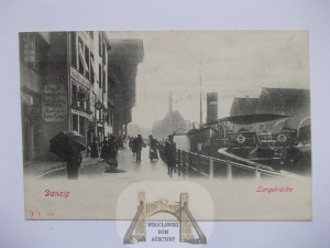 Danzig, Danzig, waterfront promenade, crane circa 1900.