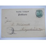 Gdańsk, Danzig, hotel Continental, 3 widoki 1901