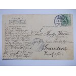 Gdańsk, Danzig, Żuraw, kolaż, dziecko z tablicą 1905