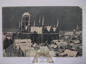 Danzig, Danzig, panorama, St. Mary's Church, winter 1911