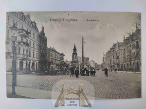 Danzig, Danzig, Wrzeszcz, Langfuhr, Rynek 1908