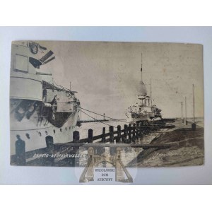 Gdańsk, Danzig, Nowy Port, Neufahrwasser, port wojenny 1915