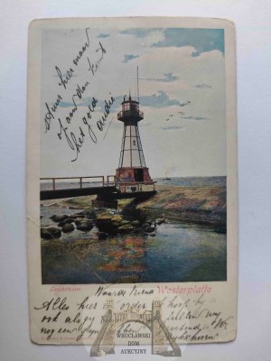 Danzig, Danzig, Westerplatte, lighthouse circa 1900.