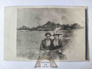 Gdansk, Danzig, Jelitkowo, beach, tourists ca. 1920