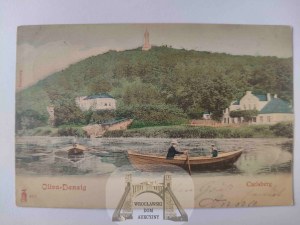 Gdansk, Danzig, Oliwa, Pacholek Hill, boats 1900