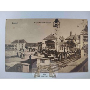 Sopot, Zoppot, Dom Zdrojowy, koncert ok. 1915