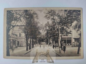 Sopot, Zoppot, Monte Cassino Street, church circa 1920.
