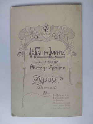 Sopot, Zoppot, house , well, large photograph on cardboard ca. 1900