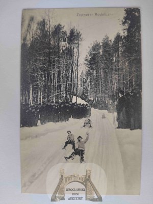 Sopot, Zoppot, toboggan run 1912