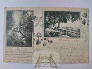 Sopot, Zoppot, Thalmuhle, two views 1903