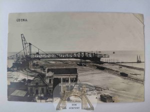 Gdynia, port, beginnings of construction, published by Morawski ca. 1928