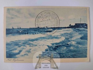 Hel, coast ca. 1939 commemorative stamps: Exhibition of Economic Achievements of the Coast 1946