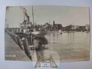 Hel, marina, cruise ship Wanda circa 1930.