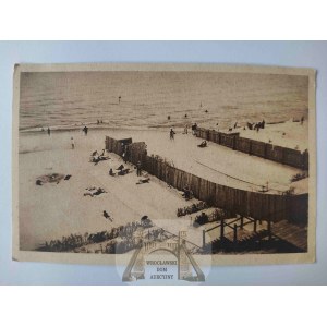 Jastarnia, plaża kąpielowa ok. 1930