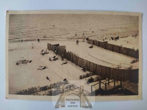 Jastarnia, bathing beach circa 1930.
