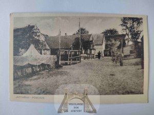 Jastarnia, street, fishing nets 1927