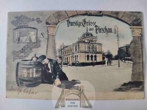 Tczew, Dirschau, hotel, collage, drinker ca. 1910