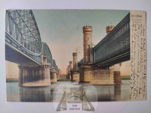Tczew, Dirschau, bridges 1904