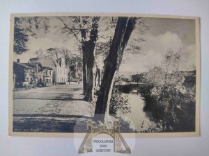 Wejherowo, Neustadt, street above Reda ca. 1940.