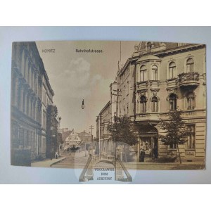 Chojnice, Konitz, Bahnhofstrasse 1913