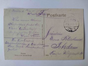 Chojnice, Konitz, Bahnhofstrasse 1915