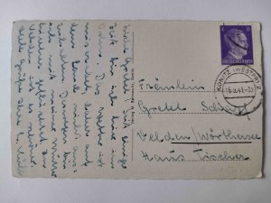 Chojnice, Konitz, Danzigerstrasse, Nazi flags 1941