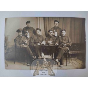 Chojnice, Konitz, żołnierze grający w karty 1912