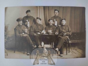 Chojnice, Konitz, soldiers playing cards 1912
