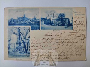 Kwidzyn, Marienwerder, castle, regency, monument 1900