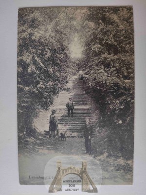 Lębork, Lauenburg, stairs to Wilhelmshohe hill 1911