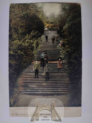 Lębork, Lauenburg, stairs to Wilhelmshohe hill 1904