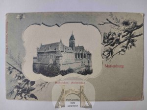 Malbork, Marienburg, castle, decorative vignette circa 1900.