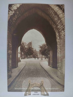 Malbork, Marienburg, view through St. Mary's Gate 1930