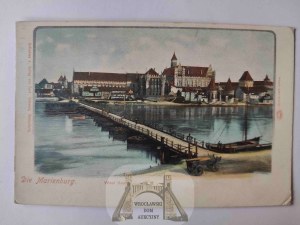 Malbork, Marienburg, castle, bridge ca. 1900