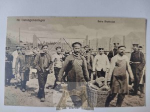 Czersk, POW camp, bread delivery 1915