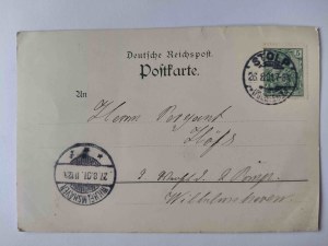 Slupsk, Stolp, lithograph, hussar, 6 views 1901