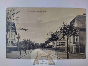 Ustka, Stolpmunde, 1916 Street