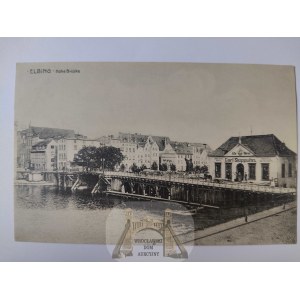Elbląg, Elbing, most, Stara Giełda ok. 1910