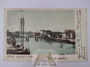 Elblag, Elbing, panorama, bridge 1902